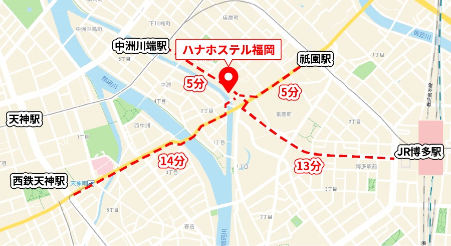 博多の格安ゲストハウス