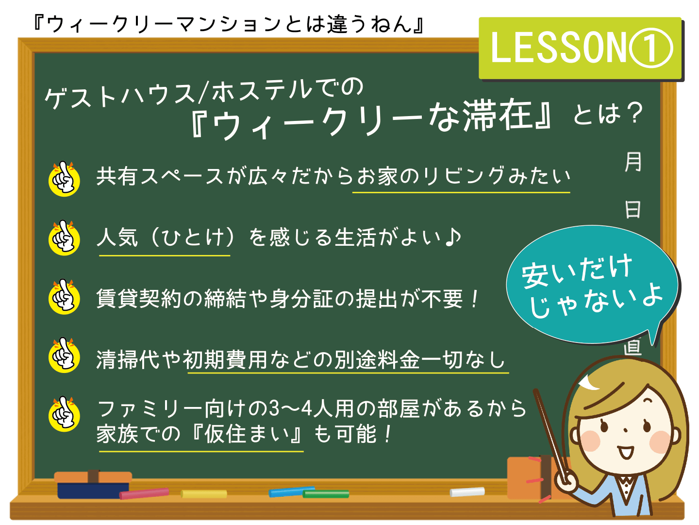 短期賃貸がお得になる方法